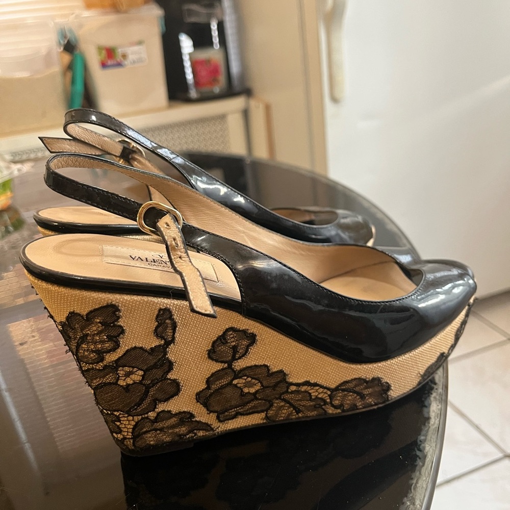 VALENTINO Garavani Wedges Espadrilles Size 38.5